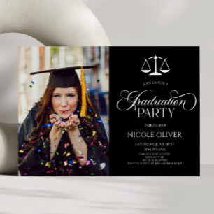 Invitación Elegante graduación de imagen Personalizado de esc