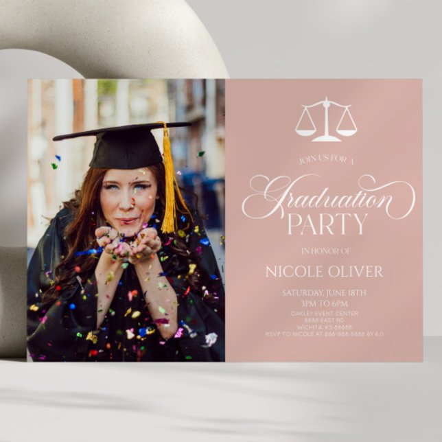 Invitación Elegante graduación de imagen Personalizado de esc (Subido por el creador)