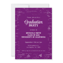 Elegante Graduación de Matemáticas con Letra a Man
