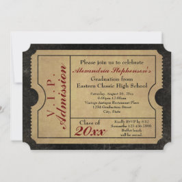 Invitación Elegante graduación de Personalizado de entradas d