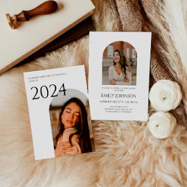 Invitación Elegante Graduación del Boho Arch