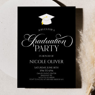 Invitación Elegante graduación Minimalista mínima