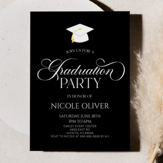 Invitación Elegante graduación Minimalista mínima (Subido por el creador)
