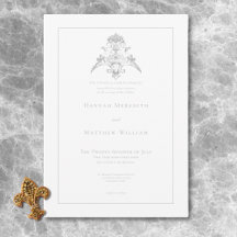 Elegante Gris Plateado Bodas de Querubín Chinesco
