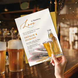 Invitación Elegante guión amor es la ducha de las parejas de 