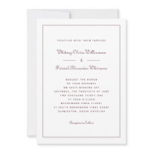 Elegante guión Borgoña Clásico Bodas Formales