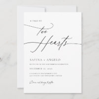Elegante Guión Clásico Código QR Todo En Un Boda