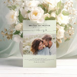 Invitación Elegante guión corto Boda de imagen superpuesta<br><div class="desc">Invitaciones románticas modernas y mínimas a la fotografía boda</div>