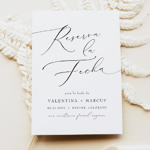 Invitación Elegante guión de caligrafía español guardar la fe