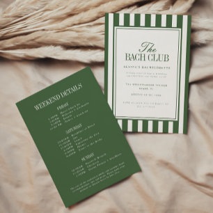 Invitación Elegante guion Fin de semana de despedida de solte
