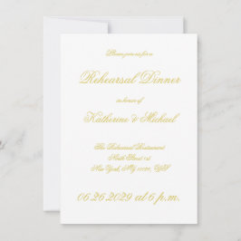 Invitación Elegante guión Isla Cítrico Ensayo de Boda