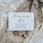Invitación Elegante Guión La Mañana Después Del Brunch Boda<br><div class="desc">Elegante Boda De Guión Brunch La Mañana Después De La Invitación</div>