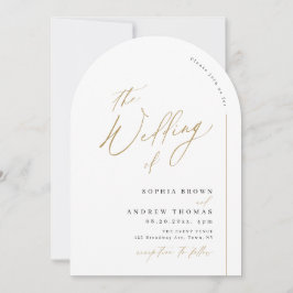 Invitación Elegante guion moderno boda minimalista