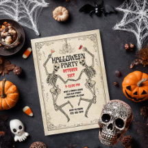 Elegante Halloween gótico del Skeleton de Baile Vi