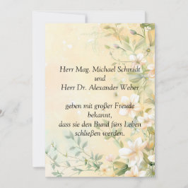 Invitación Elegante Hochzeit en Pastell