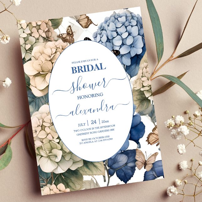 Invitación Elegante Hydrangea Boda (Subido por el creador)