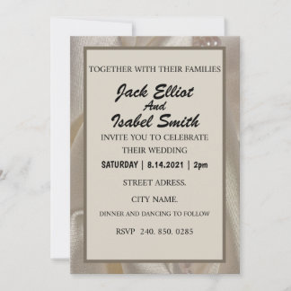 INVITACIÓN ÉLÉGANTE INVITATION DE MARIAGE