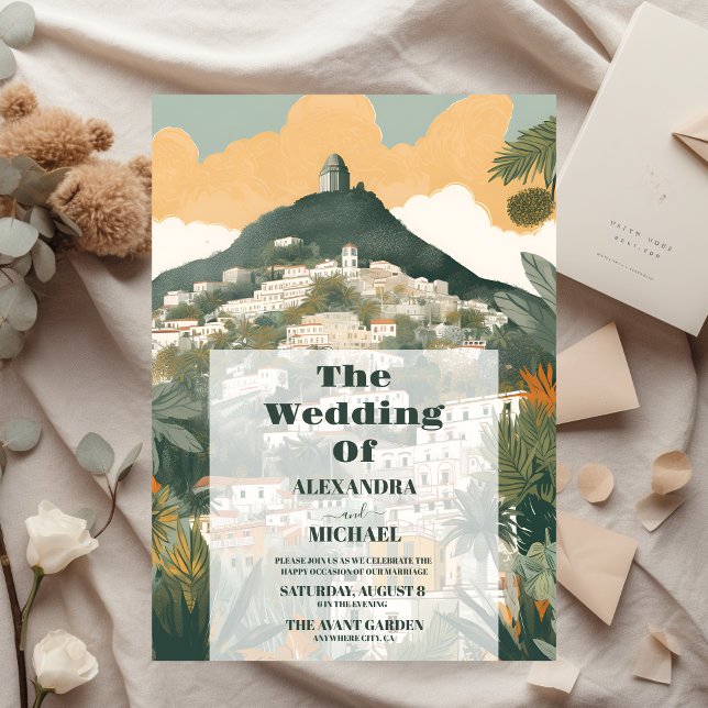 Invitación Elegante Italia Capri Boda de Destino (Subido por el creador)