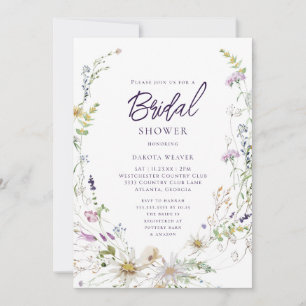 Invitación Elegante Jardín Botánico de Flores Silvestres Desp