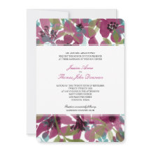 Elegante jardín de flores color morado | Boda