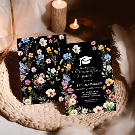 Invitación Elegante jardín de flores silvestres de primavera