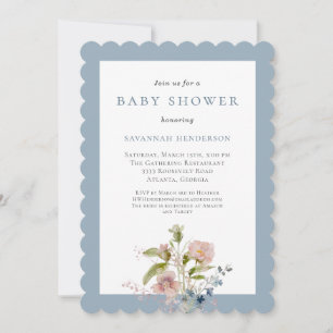 Invitación Elegante Jardin de Flores Silvestres en Aquarela p