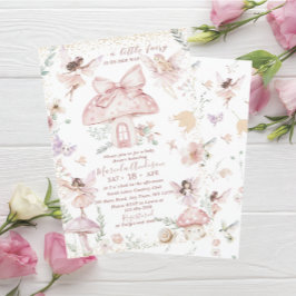 Invitación Elegante jardín de hadas de flores silvestres con