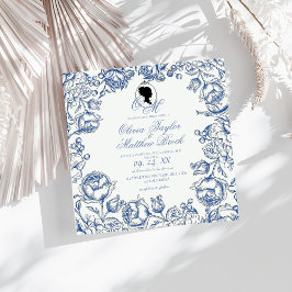 Invitación Elegante Jardín Flores Boho Bridgerton Boda