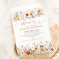 Elegante jardín Flores género Baby Shower neutral