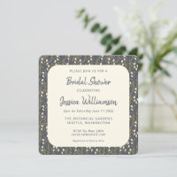 Elegante jardín moderno Floral Art Bridal Ducha