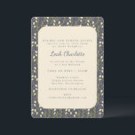 Invitación Elegante Jardín moderno Floral Earthy Bat Mitzvah<br><div class="desc">Elegante Jardín moderno Floral Earthy Bat Mitzvah Invitación</div>