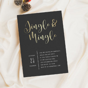 Invitación Elegante Jingle corporativo y Fiesta Mingle
