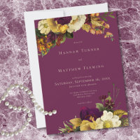 Elegante Joyería Antigüa Floral Vino de Boda Moody