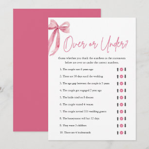 Invitación Elegante juego de ducha rosa sobre o debajo de la 