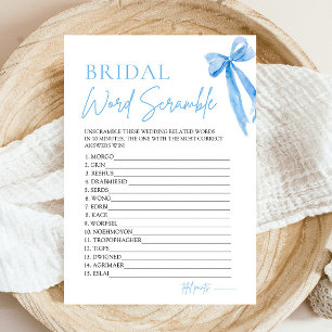 Invitación Elegante Juego de Palabras Desordenadas de Boda co