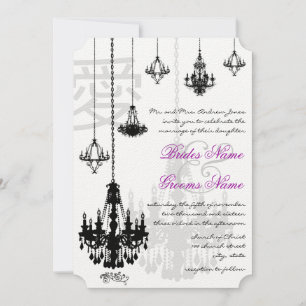Invitación Elegante kanji para el Boda de las lámparas de ara