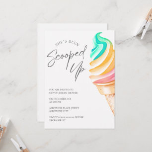 Invitación Elegante, la han sacado de la ducha de novia