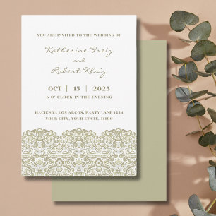 INVITACIÓN ELEGANTE LACE BEIGE