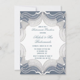 Invitación Elegante Lace En La Fiesta De La Bachillerato Boda