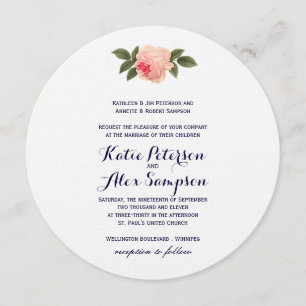 Invitación elegante lamentable de la boda del