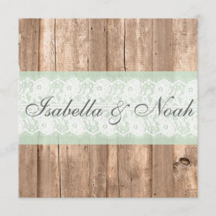 Invitación elegante lamentable de madera de la