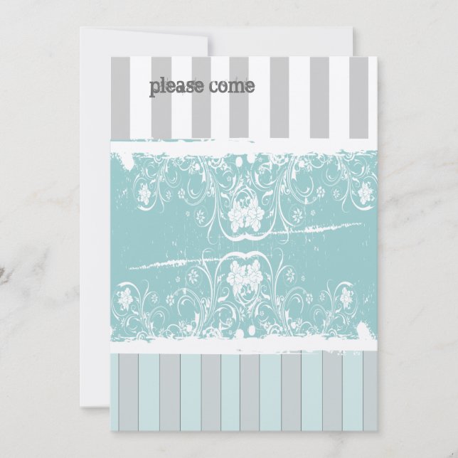 Invitación elegante lamentable del estreno de una (Anverso)