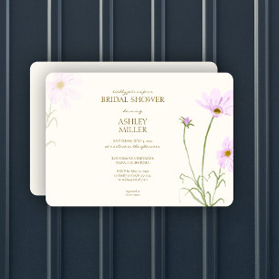 Invitación Elegante lavanda Primavera Flor salvaje Ducha nupc