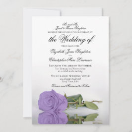 Invitación Elegante Lavanda Rosa Purple Boda formal