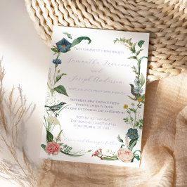 Invitación Elegante Lavanda y Sage Green Garden Wedding
