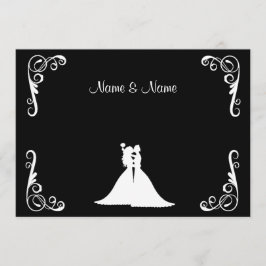 Invitación elegante lesbiana de la novia y de la