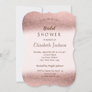 Invitación Elegante Lluvia de Brillo Bokeh Despedida de Solte