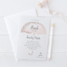 Elegante lluvia de confeti rosa dorado para desped