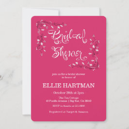 Invitación Elegante lluvia de flores silvestres de boda de Vi