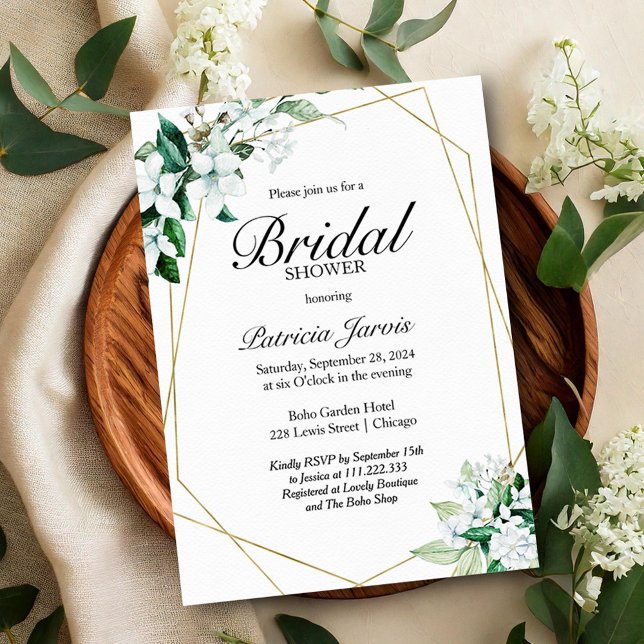Invitación Elegante Lluvia de Ideas Geométrica para Despedida (Subido por el creador)